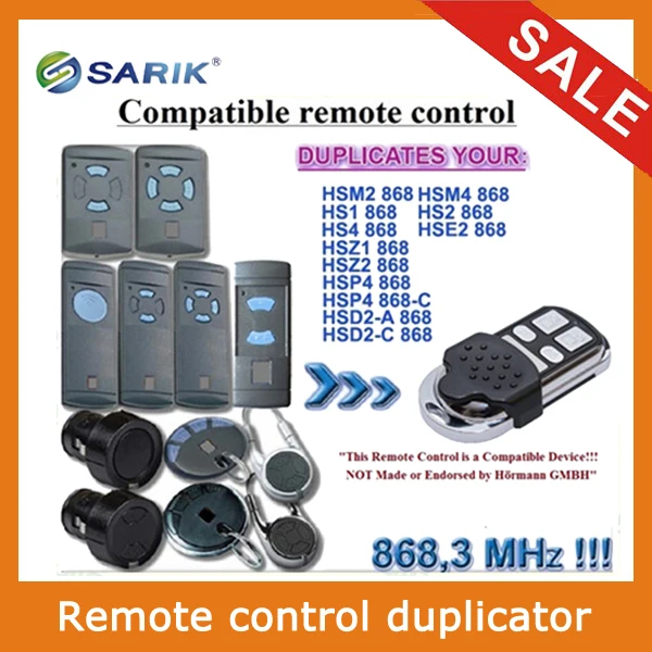 Cloning HORMANN HSM2, HSM4, Garage Door gate Remote Control Replacement 868 MHz Fob
Cloning HORMANN HSM2, HSM4, Garage Door gate Remote Control Replacement 868 MHz Fob