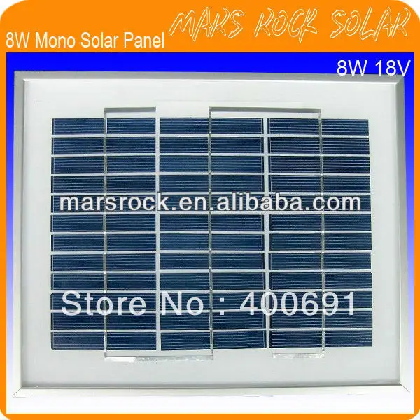 8W 18V Small Power Polycrystalline Solar Panel with Special Technology, Beautiful Appearance, Good Low Frequency Light Effect
8W 18V Small Power Polycrystalline Solar Panel with Special Technology, Beautiful Appearance, Good Low Frequency Light Effect
