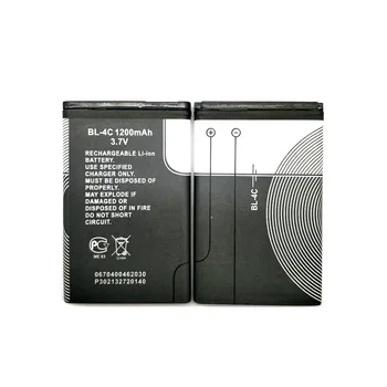 

10PCS/Lot 1050mAh New BL-4C BL4C BL 4C Battery For Nokia 1202 1265 6100 6300 6125 1325 1506 1508 1661 1706 2220s 2228 phone