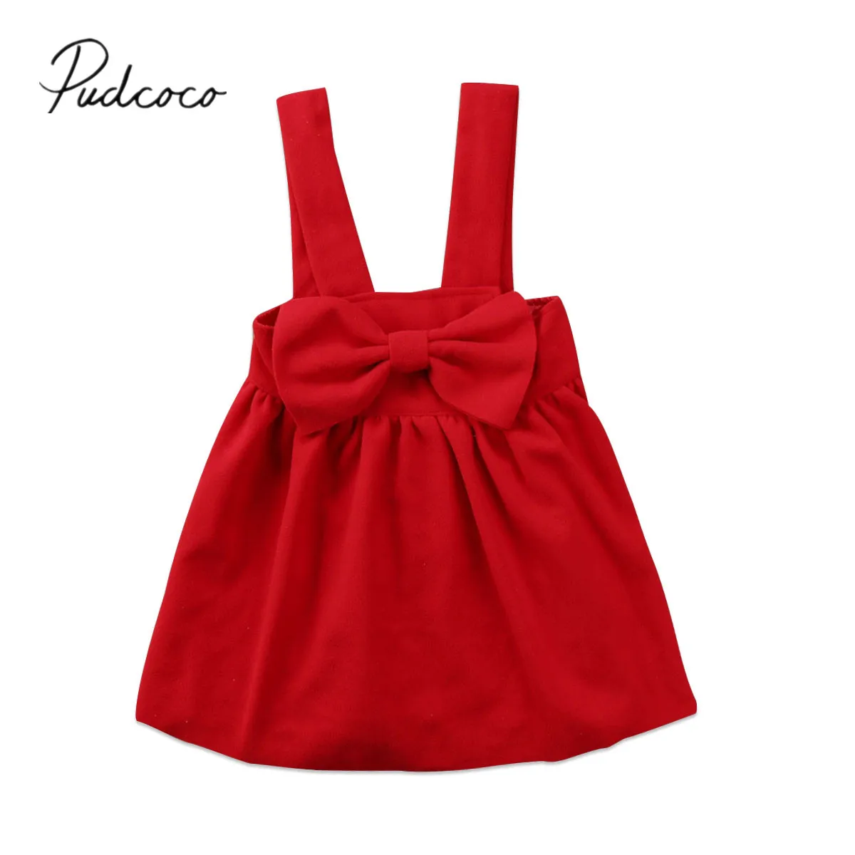 2017 Brand New Infant Toddler Child Kids Baby Girls Princess Formal Overall Dress Suspender Clothes Red Bow Outfit Dress 2-6T
2017 Brand New Infant Toddler Child Kids Baby Girls Princess Formal Overall Dress Suspender Clothes Red Bow Outfit Dress 2-6T