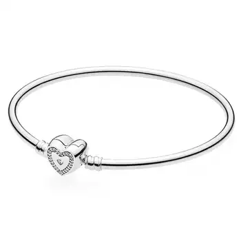 925 Sterling Silver Wishful Heart Moments Silver Bangle For Women Silver Jewelry Charm Bracelet
925 Sterling Silver Wishful Heart Moments Silver Bangle For Women Silver Jewelry Charm Bracelet