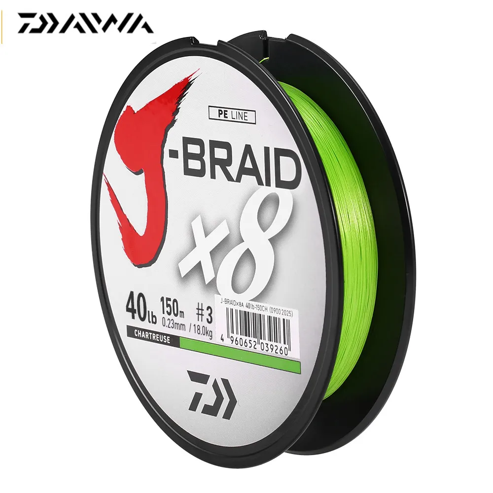 DAIWA Fishing Line J-BRAID 150M / 164Yds 8 Strands PE Braided Super Strong Fish Line Fishing Wires10-60lb
DAIWA Fishing Line J-BRAID 150M / 164Yds 8 Strands PE Braided Super Strong Fish Line Fishing Wires10-60lb