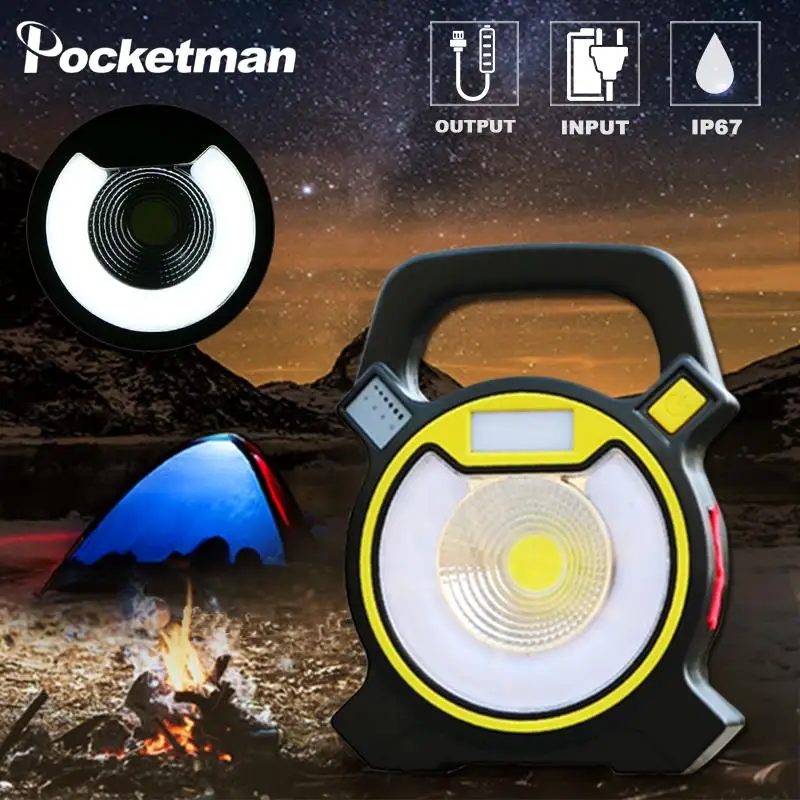4 modes LED Flashlight COB Work Light Portable Floodlight Outdoor Spotlight Lantern Outdoor Waterproof Lamp Camping Tent Light
4 modes LED Flashlight COB Work Light Portable Floodlight Outdoor Spotlight Lantern Outdoor Waterproof Lamp Camping Tent Light