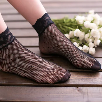 Ultra-thin short fishnet socks Vintage sexy Black Lace Hollow Out Breathable Hook Silk Socks For Women Clothing Accessories
Ultra-thin short fishnet socks Vintage sexy Black Lace Hollow Out Breathable Hook Silk Socks For Women Clothing Accessories