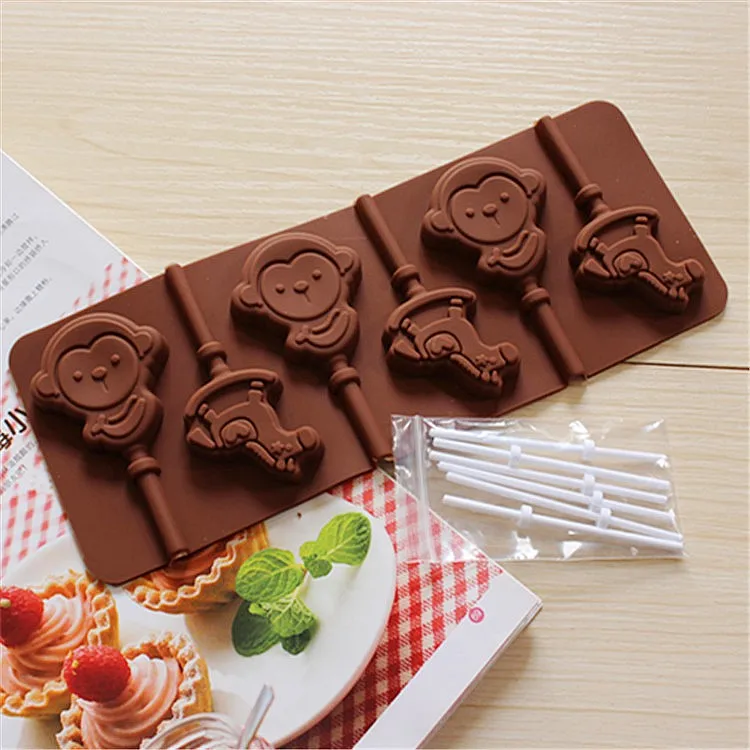 1PCS Silicone wooden horse and monkey form silicone lollipop cute candy chocolate molds styling tools cupcake decorations 2426
1PCS Silicone wooden horse and monkey form silicone lollipop cute candy chocolate molds styling tools cupcake decorations 2426