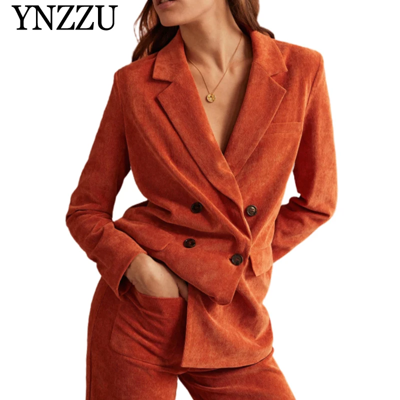 YNZZU 2019 Autumn Candy color Women Blazer Double breasted Loose casual Office lady suit Fashion Long sleeve Corduroy coat YO867
YNZZU 2019 Autumn Candy color Women Blazer Double breasted Loose casual Office lady suit Fashion Long sleeve Corduroy coat YO867