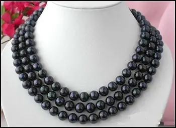 Free shipping@@@@@ EXQUISITE 3 ROW 8-9MM BLACK TAHITIAN PEARL NECKLACE 16-18 INCH SHELL CLASP
Free shipping@@@@@ EXQUISITE 3 ROW 8-9MM BLACK TAHITIAN PEARL NECKLACE 16-18 INCH SHELL CLASP
