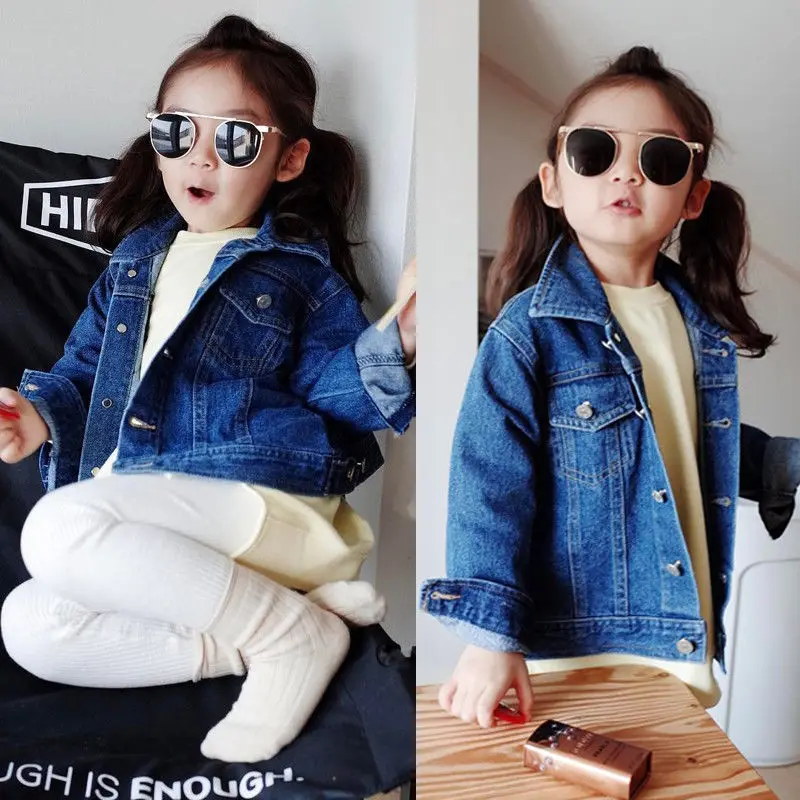 2019 Hot Kids Toddler Girls Denim Fall Jacket Button Up Coat Outwear Windbreaker Tops Clothes Children Fashion Jacket Coats 1-6Y
2019 Hot Kids Toddler Girls Denim Fall Jacket Button Up Coat Outwear Windbreaker Tops Clothes Children Fashion Jacket Coats 1-6Y