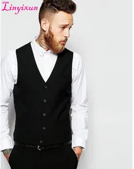 Linyixun 2017 Waistcoat with Square Hem in Black Custom Made vest for Man 's clothes Business Waistcoat And Suit Vest 1 pcs
Linyixun 2017 Waistcoat with Square Hem in Black Custom Made vest for Man 's clothes Business Waistcoat And Suit Vest 1 pcs