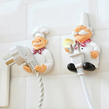Cook Design Power Plug Socket Storage Rack Wall Storage Hook Hanger Cartoon Kitchen Outlet Plug Holder Keys Bathroom 
Cook Design Power Plug Socket Storage Rack Wall Storage Hook Hanger Cartoon Kitchen Outlet Plug Holder Keys Bathroom