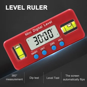Mini Digital Level Electronic Angle Gauges Protractor Magnetic Base Automobile Test Tool JDH99
Mini Digital Level Electronic Angle Gauges Protractor Magnetic Base Automobile Test Tool JDH99