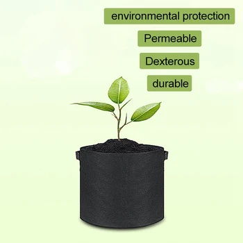 Garden 50-100 Gallon Grow Bags Aeration Fabric Pots Handles Black Fiber Environmental Protection Non-woven Good Tools
Garden 50-100 Gallon Grow Bags Aeration Fabric Pots Handles Black Fiber Environmental Protection Non-woven Good Tools