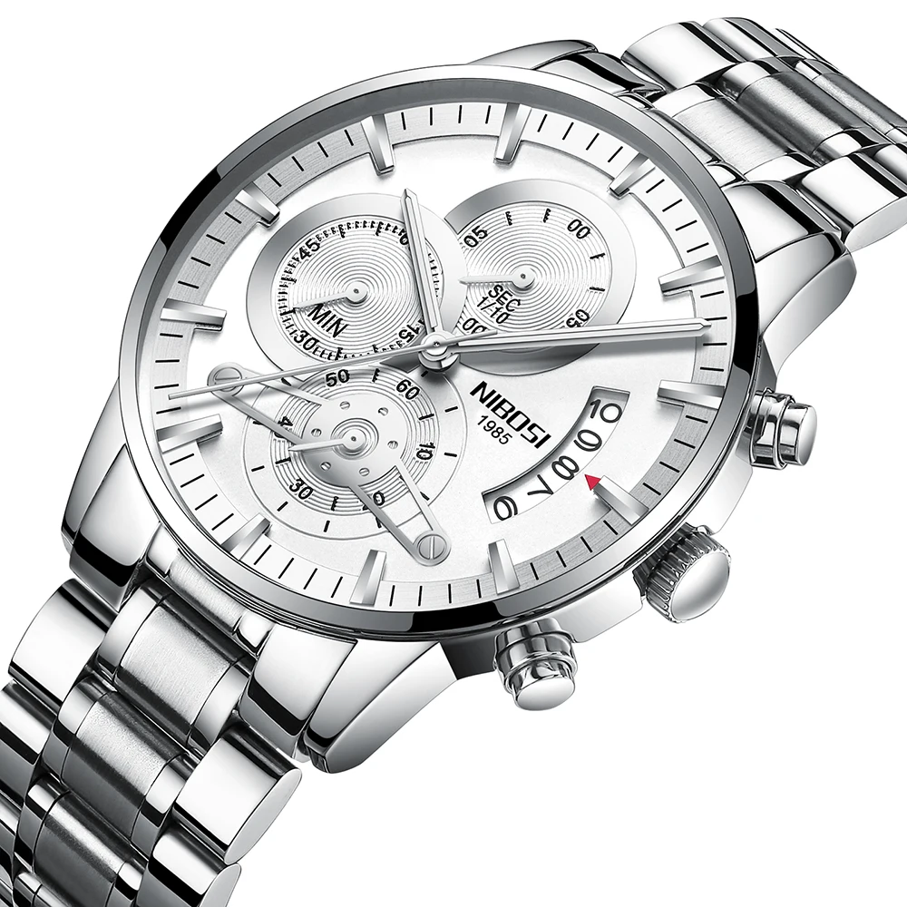NIBOSI Watches Men Luxury Waterproof Chronograph Date Calendar Wristwatch Business Quartz Watch Man Clock Relogio Masculino
NIBOSI Watches Men Luxury Waterproof Chronograph Date Calendar Wristwatch Business Quartz Watch Man Clock Relogio Masculino