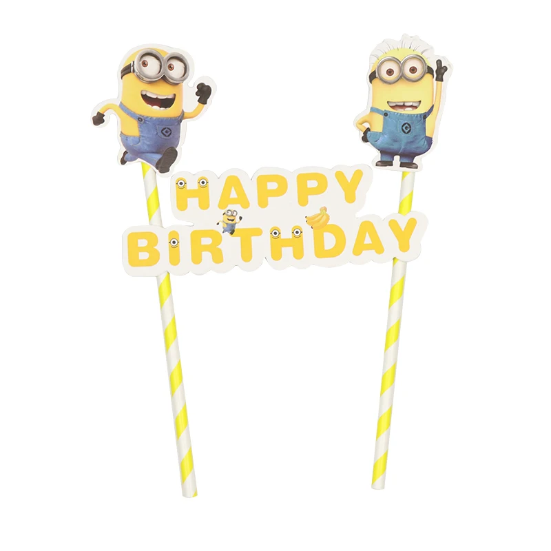 1set Minions Paper Straw Cupcake Topper Flags Cartoon Party Supplies cake Topper For Kids Boy Birthday Party Decorations
1set Minions Paper Straw Cupcake Topper Flags Cartoon Party Supplies cake Topper For Kids Boy Birthday Party Decorations