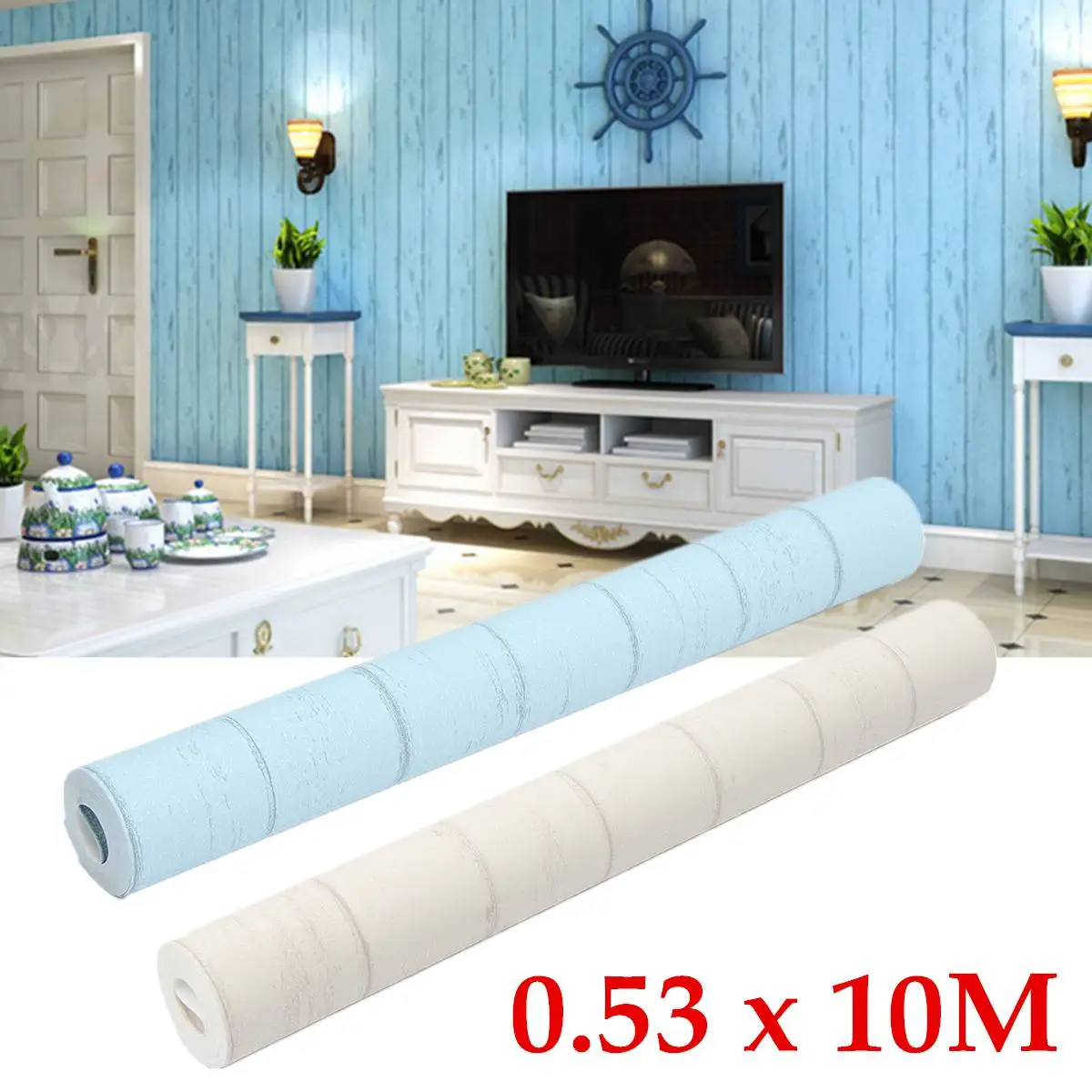 10M Roll Vintage Wallpaper Wall Stickers Wood Effect Stripe Panel Plank Wall paper For Home Room Wall Hotel Decoration
10M Roll Vintage Wallpaper Wall Stickers Wood Effect Stripe Panel Plank Wall paper For Home Room Wall Hotel Decoration