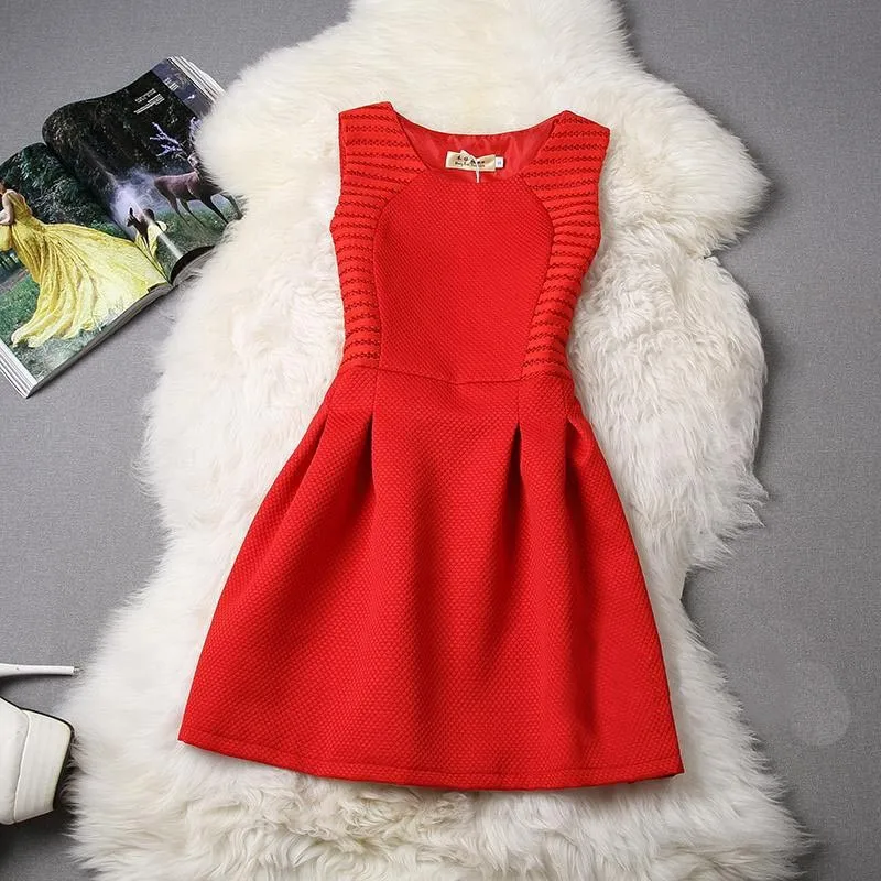 2016 Casual Summer Women Dress Sleeveless A-line O-neck Dresses Solid Woman Knee Length Lady Body corn Vestidos DRESS-51783
2016 Casual Summer Women Dress Sleeveless A-line O-neck Dresses Solid Woman Knee Length Lady Body corn Vestidos DRESS-51783