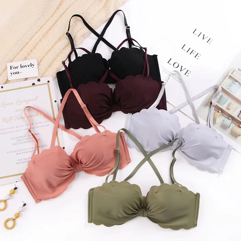 2018 fashion Sexy Young Girl Seamless Bra Butterfly Comfortable Women Underwear Wire-Free Breathable Padded Push Up Bra green
2018 fashion Sexy Young Girl Seamless Bra Butterfly Comfortable Women Underwear Wire-Free Breathable Padded Push Up Bra green