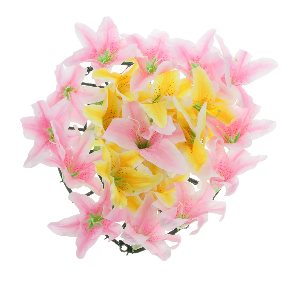 Artificial Silk Lily Funeral Memorial Wreath Flower Tombstone Grave Flower Artificial Silk Lily Funeral Memorial Wreath Flower Tombstone Grave Flower