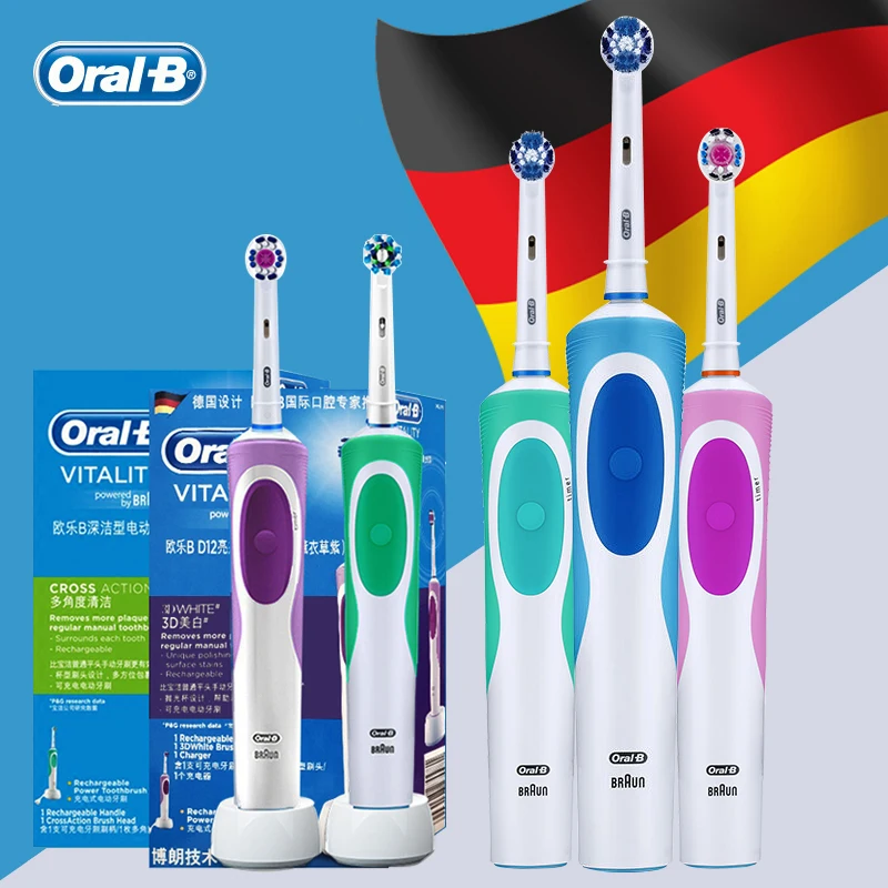 Oral B Electric Toothbrush Rechargeable Battery Electronic Adults Tooth Brush Oral Hygiene Dental Rotating Teeth Brush