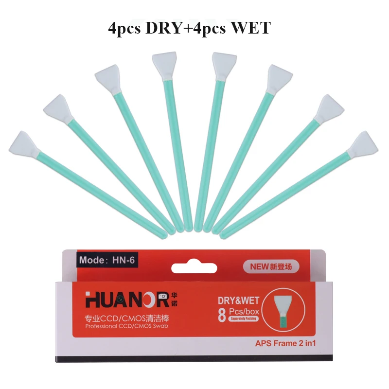 Professional 8pcs Dry + Wet Sensor Cleaner 2 in 1 CCD SWAB for APS Frame DSLR Filters Lens
Professional 8pcs Dry + Wet Sensor Cleaner 2 in 1 CCD SWAB for APS Frame DSLR Filters Lens