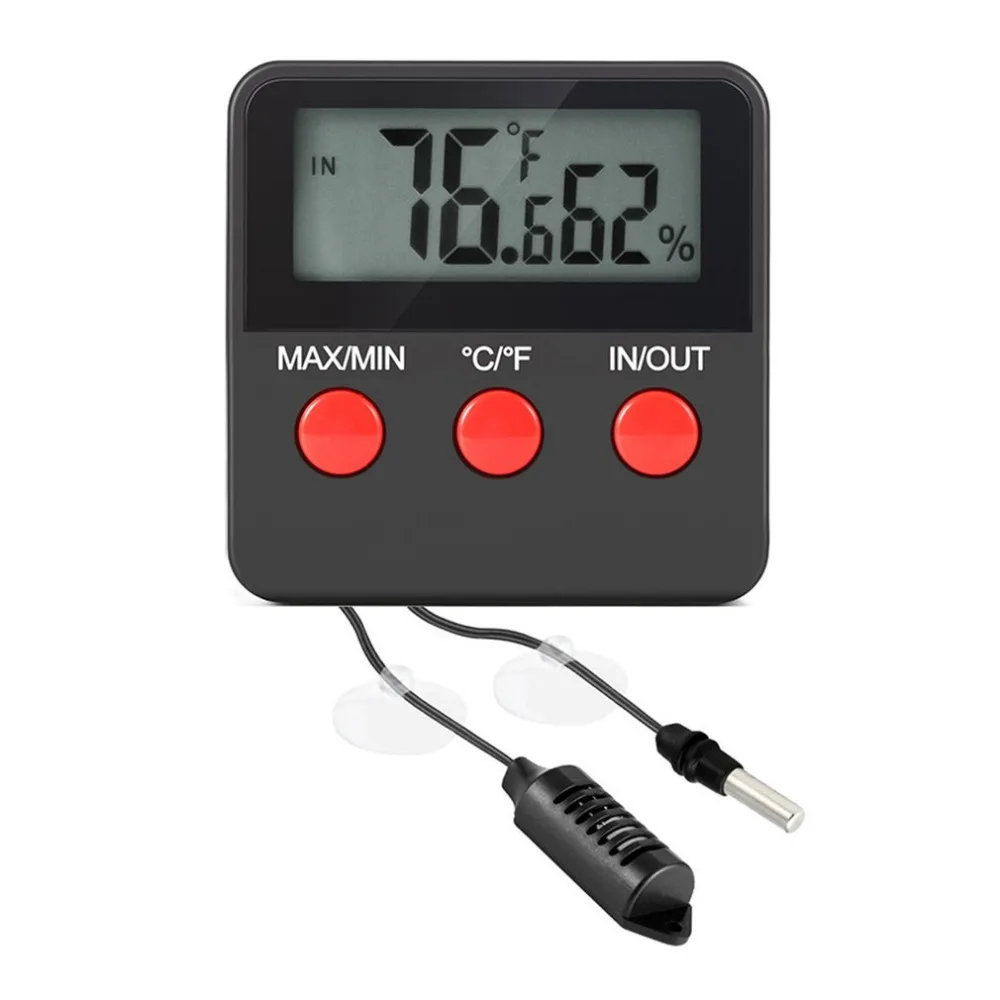 Sucked Type Digital Indoor/Outdoor Thermometer Hygrometer Mini Temperature Humidity Gauge With Remote Probe Easy Installation
Sucked Type Digital Indoor/Outdoor Thermometer Hygrometer Mini Temperature Humidity Gauge With Remote Probe Easy Installation