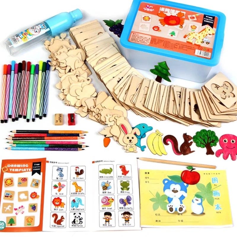MYHOESWD Creative Drawing Toys for Children's Drawing Sets Baby Learning to Draw Painted Template Mold Kindergarten Toys Wooden
MYHOESWD Creative Drawing Toys for Children's Drawing Sets Baby Learning to Draw Painted Template Mold Kindergarten Toys Wooden