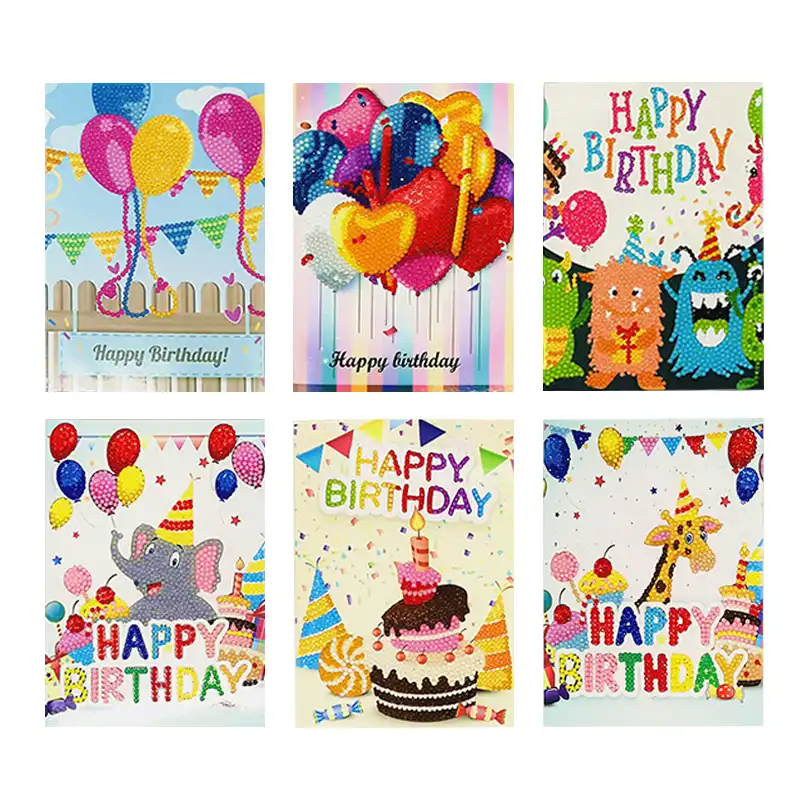 5d greeting card diy painting kits diamond painting birthday