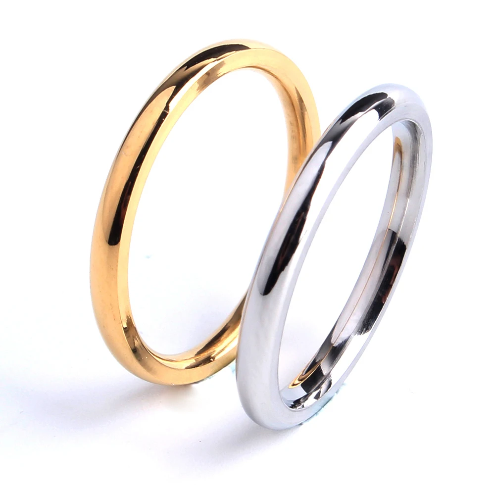 free shipping 2mm gold silver Smooth wedding rings for women 316L Stainless Steel wholesale
free shipping 2mm gold silver Smooth wedding rings for women 316L Stainless Steel wholesale