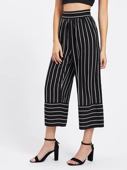 Stripes Pant Women New Wide Leg Pants High Waist Loose Bottoms Ladies Ankle Length Long Trousers
Stripes Pant Women New Wide Leg Pants High Waist Loose Bottoms Ladies Ankle Length Long Trousers