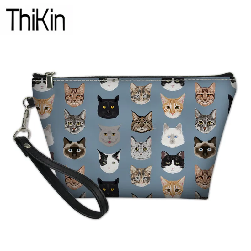 THIKIN 3D Printing Make Up Bags Women Cute Spectacular Cats Pattern Cosmetic Cases for Ladies Portable Travel Toiletry Wash Bag
THIKIN 3D Printing Make Up Bags Women Cute Spectacular Cats Pattern Cosmetic Cases for Ladies Portable Travel Toiletry Wash Bag