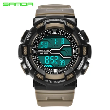 Relogio masculino SANDA outdoor Men's Analog Quartz Digital Watch Fashion Waterproof LED Sports Watch Men Style Military Watches
Relogio masculino SANDA outdoor Men's Analog Quartz Digital Watch Fashion Waterproof LED Sports Watch Men Style Military Watches