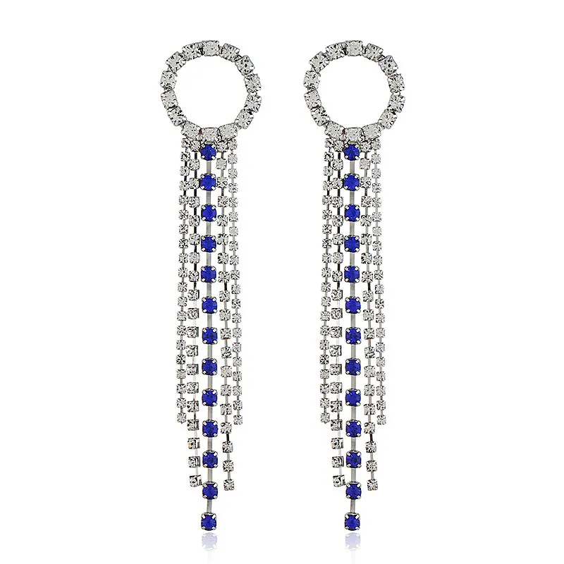 2018 New Fashion Luxury Rhinestone Circle Tassel Earrings Women Sexy Exquisite Long Style Geometric Brincos Jewelry Accessories
2018 New Fashion Luxury Rhinestone Circle Tassel Earrings Women Sexy Exquisite Long Style Geometric Brincos Jewelry Accessories