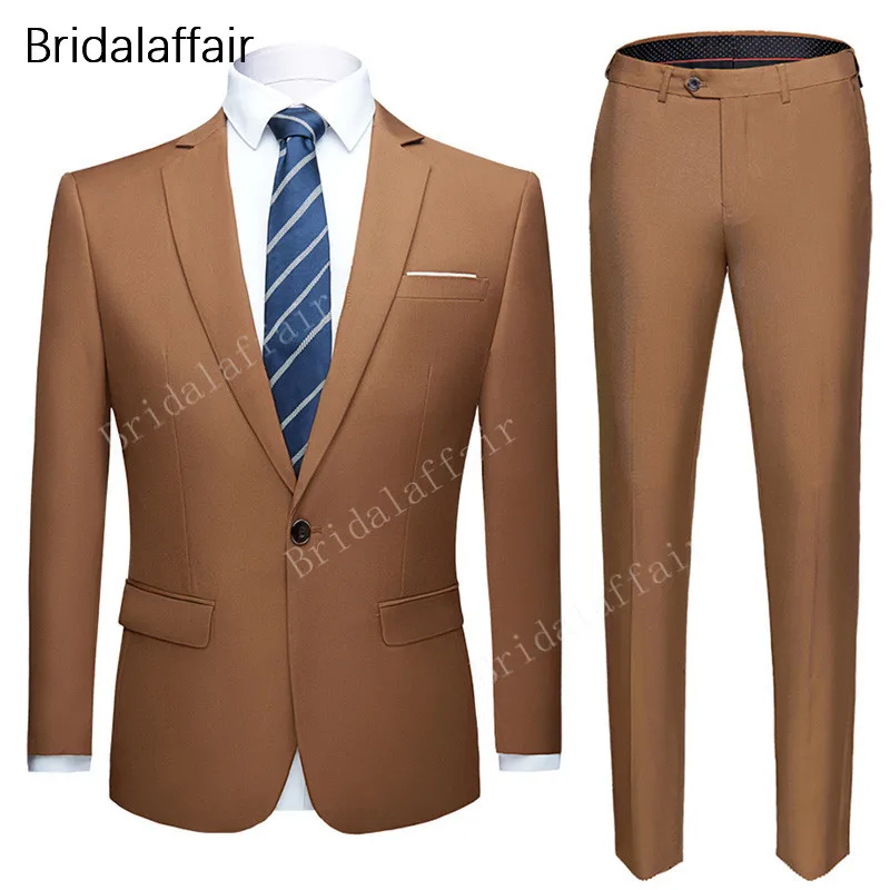KUSON Brown Men Suits 2018 Latest Designs Groomsmen Groom Tuxedos Mens Wedding Prom Suits Set 2 Pieces Work Wear (Jacket+Pants)
KUSON Brown Men Suits 2018 Latest Designs Groomsmen Groom Tuxedos Mens Wedding Prom Suits Set 2 Pieces Work Wear (Jacket+Pants)