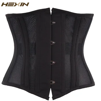 HEXIN 24 Steel Boned Corset Short Breathable Mesh Waist Trainer Cincher Underbust Gothic Corsets and Bustiers Plus Size 6XL
HEXIN 24 Steel Boned Corset Short Breathable Mesh Waist Trainer Cincher Underbust Gothic Corsets and Bustiers Plus Size 6XL