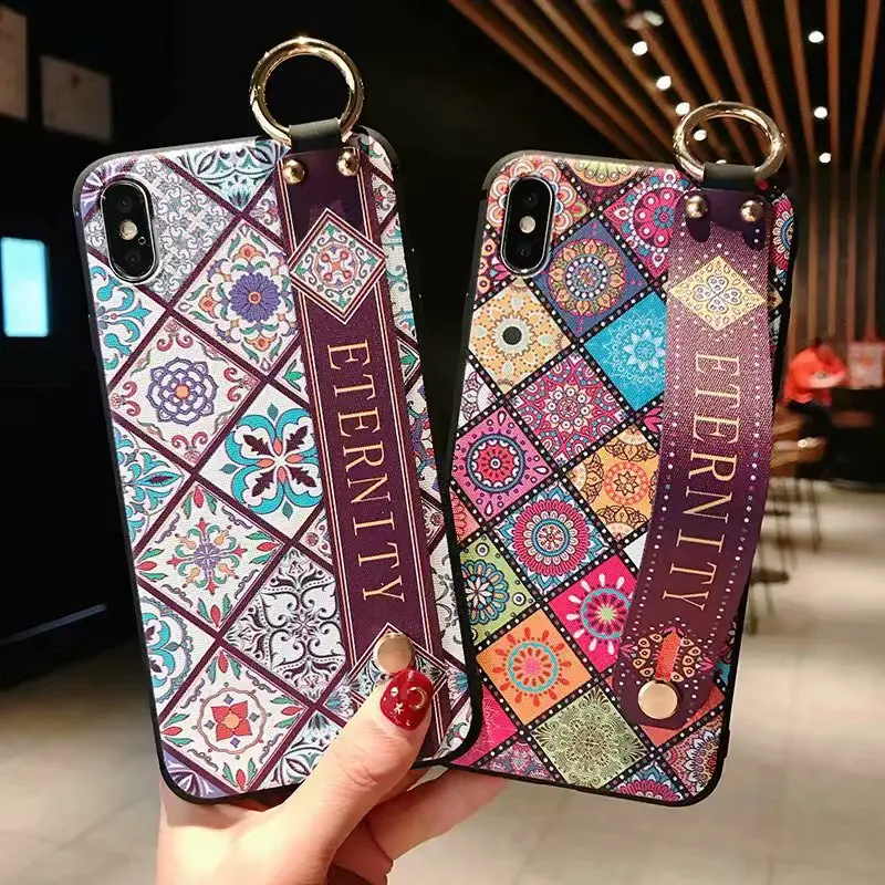 Luxury Lanyard Vintage Flower Pattern Holder Phone Case For Samsung Galaxy S8 S9 A6 A8 2018 Note 8 9 Wrist Strap Soft TPU Case
Luxury Lanyard Vintage Flower Pattern Holder Phone Case For Samsung Galaxy S8 S9 A6 A8 2018 Note 8 9 Wrist Strap Soft TPU Case