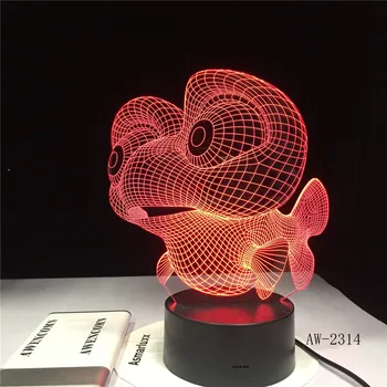 Big Eye Fish Shape Table Lamp USB Night Light 7 Colors Changing Bedroom Home Decor Travel Children Gift Toy 3D LED AW-2314
Big Eye Fish Shape Table Lamp USB Night Light 7 Colors Changing Bedroom Home Decor Travel Children Gift Toy 3D LED AW-2314