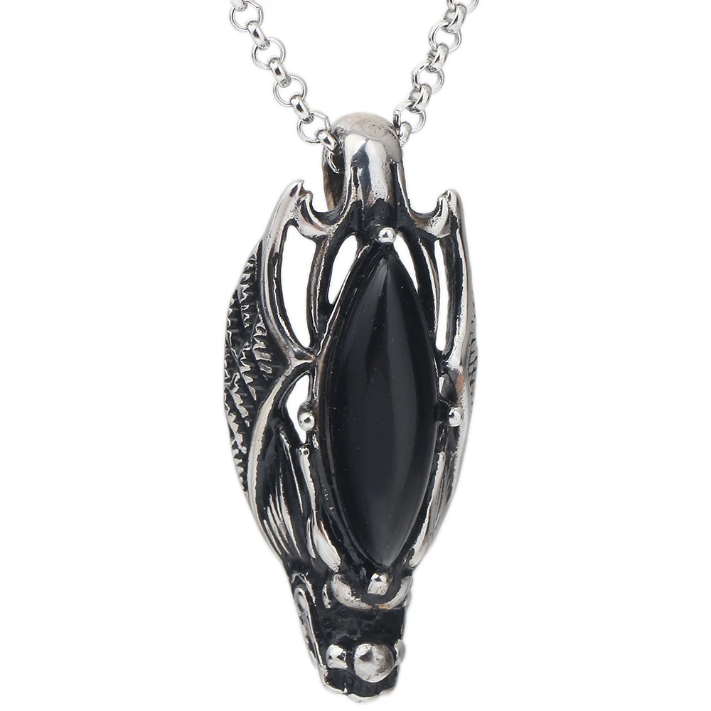 Men Punk Stainless Steel necklace for men dragon pendant Retro Vintage Opal necklaces
Men Punk Stainless Steel necklace for men dragon pendant Retro Vintage Opal necklaces