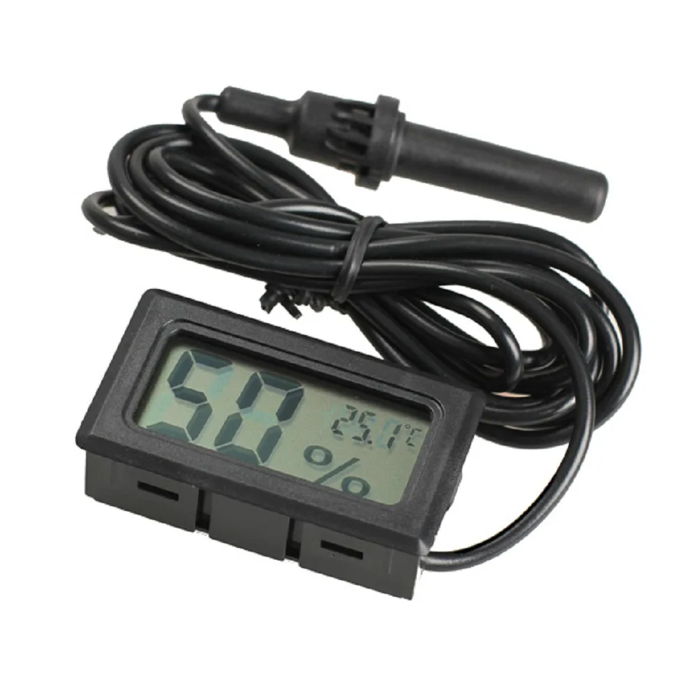 10PCS Digital Thermometer Hygrometer Temperature Humidity moisture Meter Tester with external sensor room weather station gauge
10PCS Digital Thermometer Hygrometer Temperature Humidity moisture Meter Tester with external sensor room weather station gauge