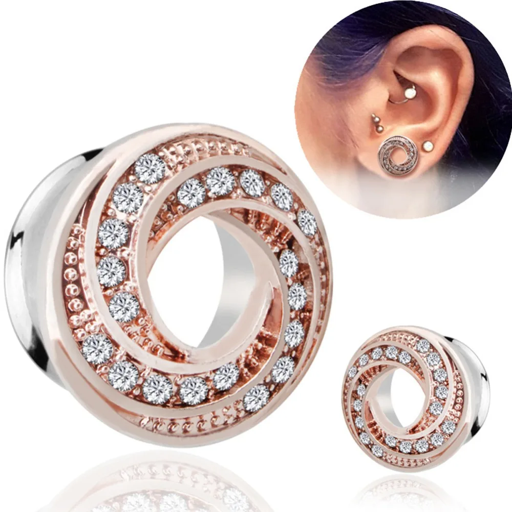 Round Circle Zircon Bagel Tunnel Ear Expanders Plug Stainless Steel Ear Gauge Jewelry Piercing Orelha Earring#278125
Round Circle Zircon Bagel Tunnel Ear Expanders Plug Stainless Steel Ear Gauge Jewelry Piercing Orelha Earring#278125