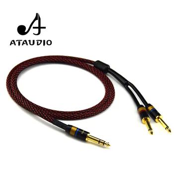 ATAUDIO Hifi 6.35mm to dual 6.5mm Cable Pure Copper 6.5mm Male to Male 6.5mm Mono Cable For Amp Mixer Microphone
ATAUDIO Hifi 6.35mm to dual 6.5mm Cable Pure Copper 6.5mm Male to Male 6.5mm Mono Cable For Amp Mixer Microphone