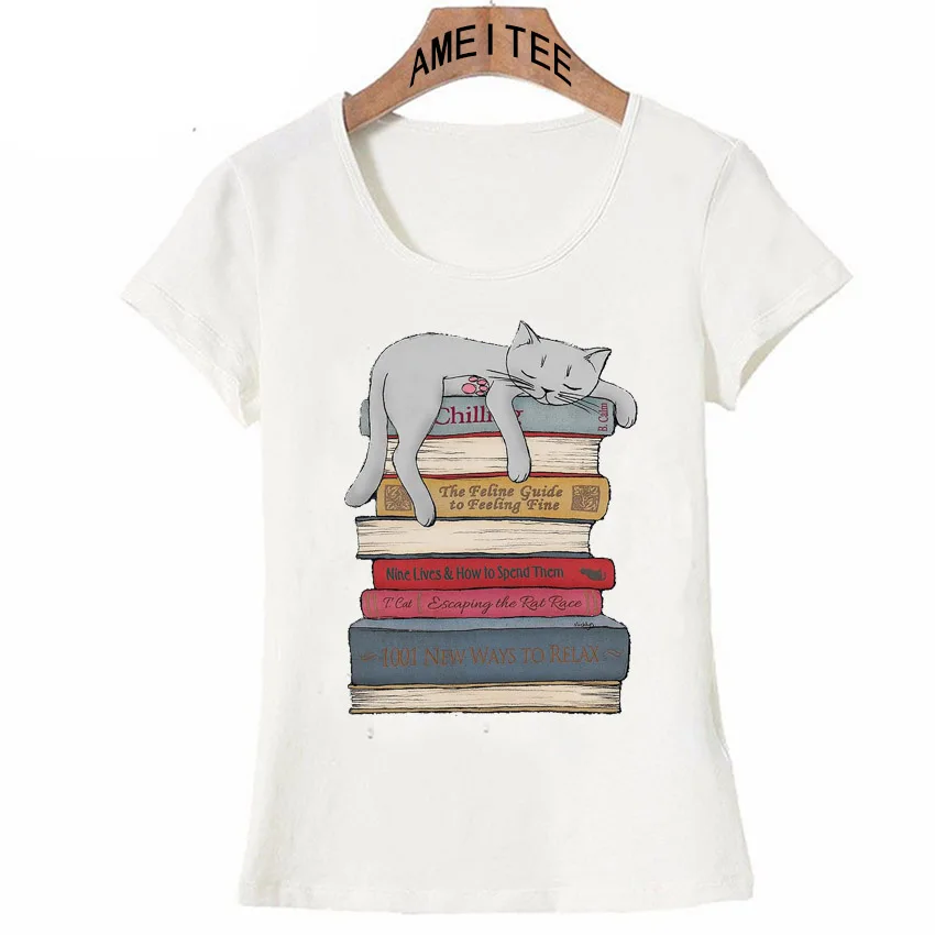 I Love Book And Cat Print T-Shirt Vintage Funny Cartoon T shirt Summer Fashion Women Short Sleeve Hipster Girl Tops Woman Tees
I Love Book And Cat Print T-Shirt Vintage Funny Cartoon T shirt Summer Fashion Women Short Sleeve Hipster Girl Tops Woman Tees