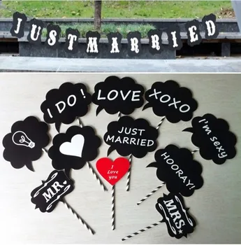 fashion JUST MARRIED Decor MR&MRS Sign banner wedding bunting decoration Wedding Sign Photo Prop with paper straws black
fashion JUST MARRIED Decor MR&MRS Sign banner wedding bunting decoration Wedding Sign Photo Prop with paper straws black