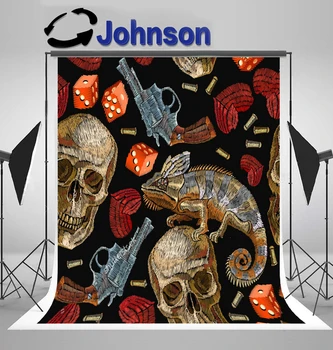 wall backgrounds High quality Computer print Embroidery Skulls Chameleon Guns Wild West Revolvers Roses Heart Black backdrop
wall backgrounds High quality Computer print Embroidery Skulls Chameleon Guns Wild West Revolvers Roses Heart Black backdrop