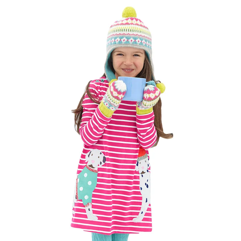 Cartoon Rabbit Girl Dress Cotton Long Sleeve Children Dress Casual Kids Dresses for Girls Fashion Girls Clothing
Cartoon Rabbit Girl Dress Cotton Long Sleeve Children Dress Casual Kids Dresses for Girls Fashion Girls Clothing