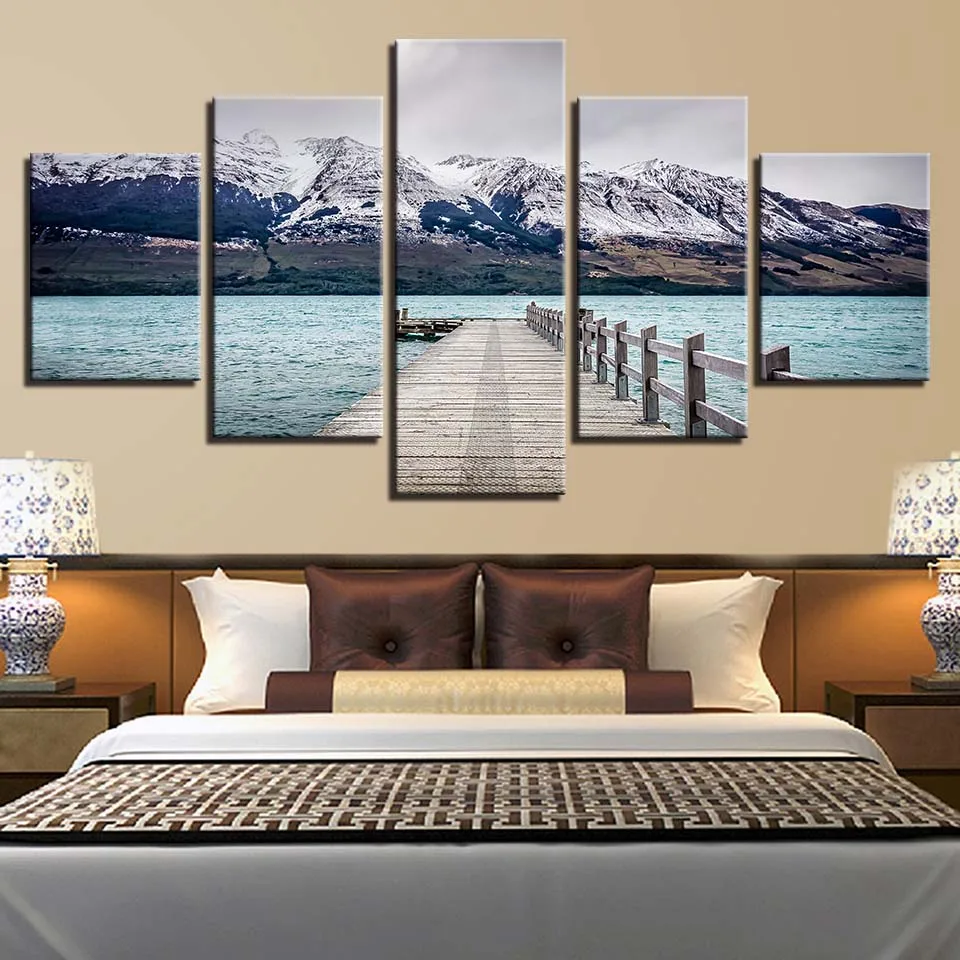 Modern Home Decor Canvas Painting 5 Pieces Mountain Landscape HD Prints Sea Wall Art Landscape Modular Pictures Artwork Poster
Modern Home Decor Canvas Painting 5 Pieces Mountain Landscape HD Prints Sea Wall Art Landscape Modular Pictures Artwork Poster