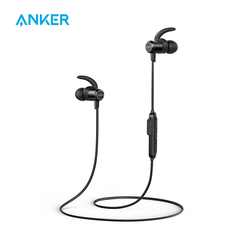 Фото Тонкие беспроводные наушники Anker SoundBuds легкие Bluetooth 5 0 - купить