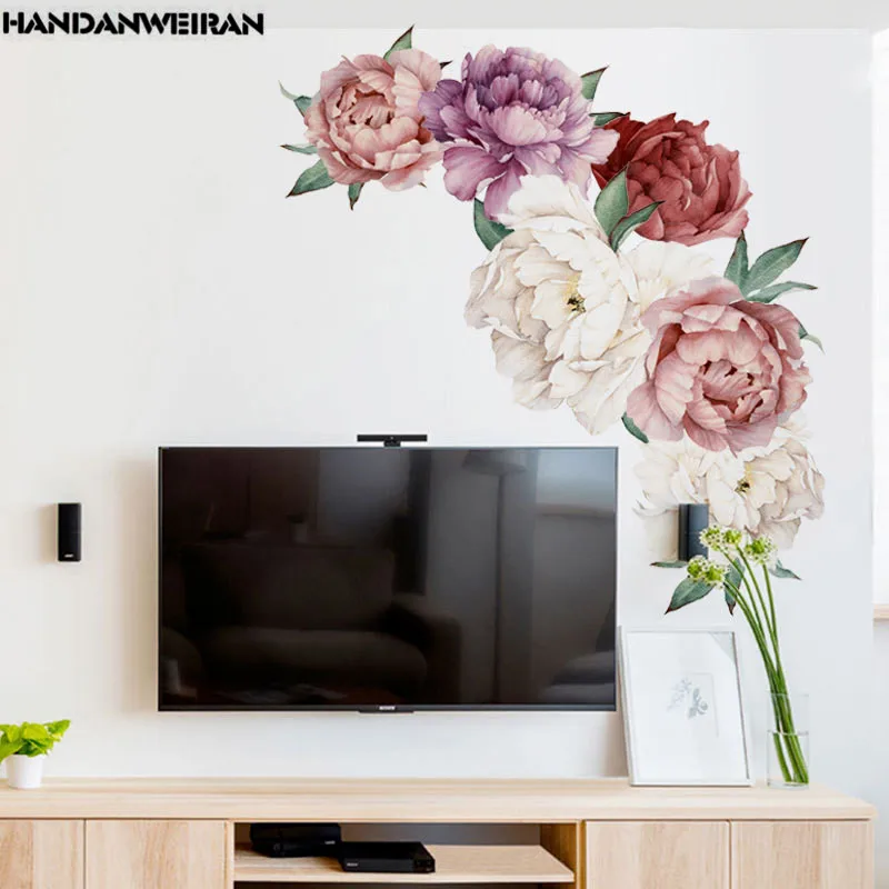 1PCS 3D Chinese Style Peony Wall Stickers Rich Peony For Living Room Bedroom 40*60CM Room Decals Mural Home Decoration Wallpaper
1PCS 3D Chinese Style Peony Wall Stickers Rich Peony For Living Room Bedroom 40*60CM Room Decals Mural Home Decoration Wallpaper