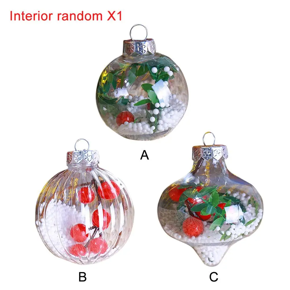 Christmas Ball Transparent Plastic Christmas Ball Home Party Christmas Tree Ornaments Interior Decoration Randomly
Christmas Ball Transparent Plastic Christmas Ball Home Party Christmas Tree Ornaments Interior Decoration Randomly