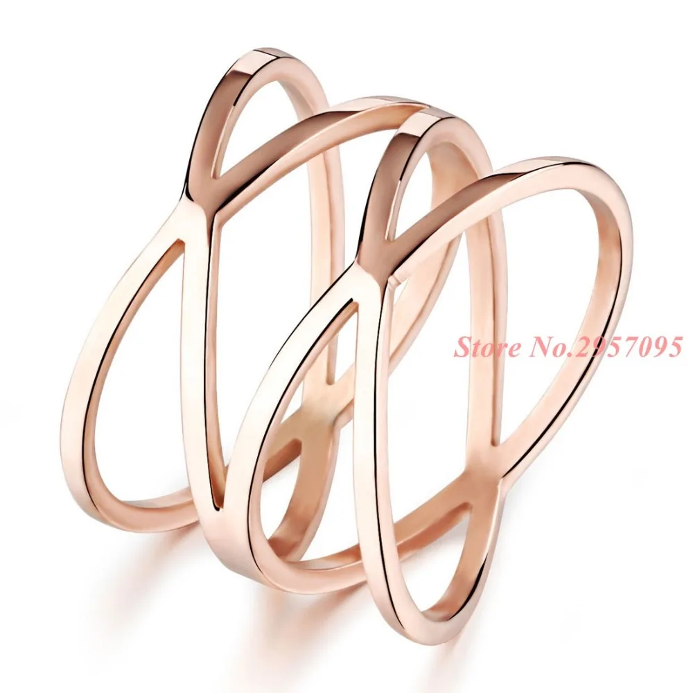 New Design Womens Engagement Rings Rose Gold Stainless Steel Wedding Bands Rings for Female Free Shipping
New Design Womens Engagement Rings Rose Gold Stainless Steel Wedding Bands Rings for Female Free Shipping