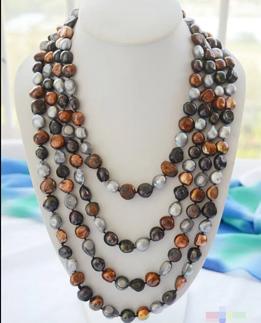 Wholesale FREE SHIPPING >>>P4549 100" 14mm gray black coffee baroque freshwater pearl necklace
Wholesale FREE SHIPPING >>>P4549 100" 14mm gray black coffee baroque freshwater pearl necklace